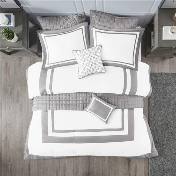 Heritage Comforter Quilt Combo Set - Modern Luxury Design, All Season - Picture 1 of 7